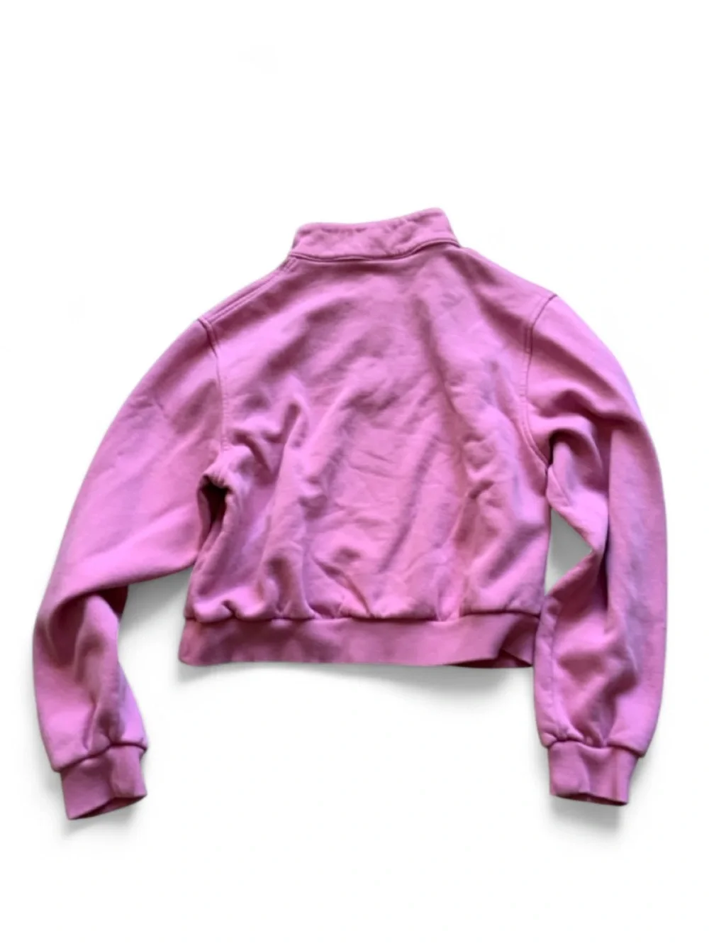 Nike Cropped Quarter-Zip Pullover Sweatshirt Girls Large